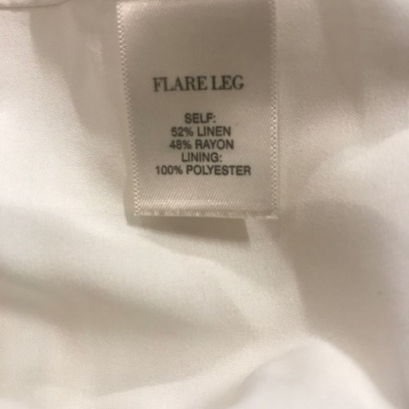 White House Black Market Legacy white linen pants - Picture 6 of 8